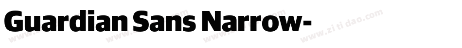 Guardian Sans Narrow字体转换